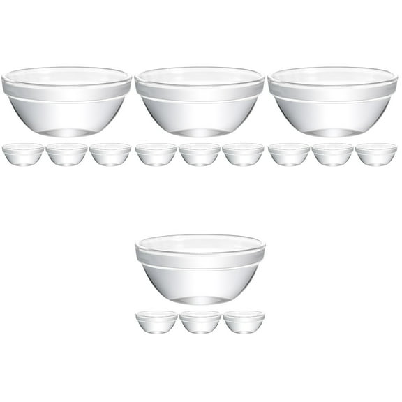 16 Pcs 4 Oz Ramekins Glass Prep Bowl Daily Use High Temperature Resistance