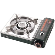 Butane Gas Camping Stove, Portable Single Burner Outdoor Cooking Stove with Easy Ignition, Compact Gas Cooktop for Camping, Hiking, Picnic