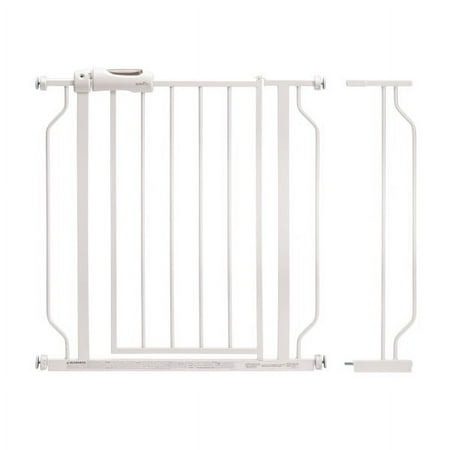 Evenflo Easy Walk Thru Baby Child and Pet Safety Doorway & Stairs Gate, White