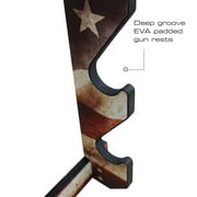 Rush Creek Creations 3 Rifle/Shotgun Wall Gun Rack, Americana Finish, Easy Assembly