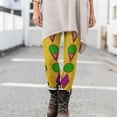 thumbnail image 2 of Lorytime Womens Leggings Mardi Gras Mask Carnival Trousers Stretchy Butt Lifting Hoilday Tights Pants Sports Clothes, 2 of 9