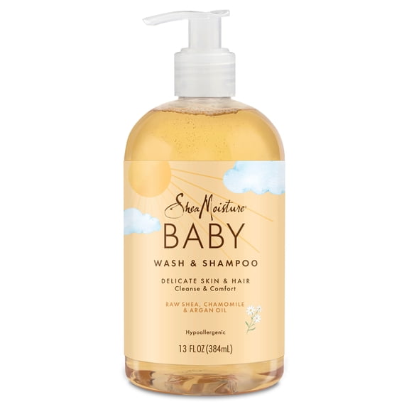 SheaMoisture Baby Wash & Shampoo with Raw Shea, Chamomile and Argan Oil, 13 oz
