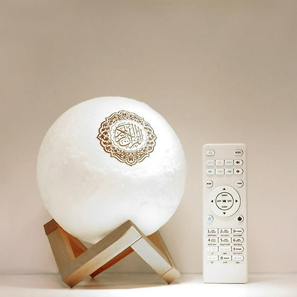 Quran Bluetooth-compatible Speaker Moon Lamp With Support Shelf App Control Night Light With Quran Recitation Translation Loudspeaker Muslim Gift