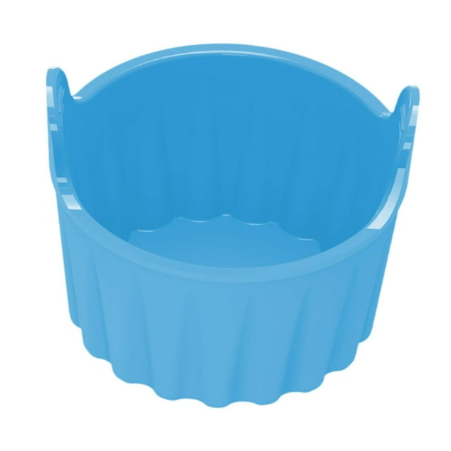 Taza de silicona para hornear para freidora de aire Revestimiento de silicona para freidora de aire azul