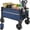 Navy Blue, variant on Collapsible Wagon Cart with Wheels Foldable - Folding Utility Heavy Duty Wagons Carts for Grocery Sports Garden Shopping Camping Wheelbarrows