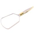 thumbnail image 2 of Handle Cosmetic Mirror Square Simple Durable Clear Fashionable Mirror for Home Store (Beige), 2 of 8