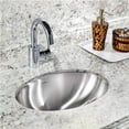 thumbnail image 4 of Houzer Opus 18 inch Stainless Steel Undermount Oval Bowl Bathroom Sink without Overflow - CH-1800-1, 4 of 7