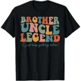 thumbnail image 1 of Brother Uncle Legend Funny Family Pride Quote Humor Unisex T-Shirt Y2834, S-5XL, 1 of 4