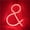 &, variant on LINLIN Neon Sign, Letter Neon Signs Neon Alphabet Light Light Up LED Letters Lights Light Up Marquee Letters Lights Battery USB Red