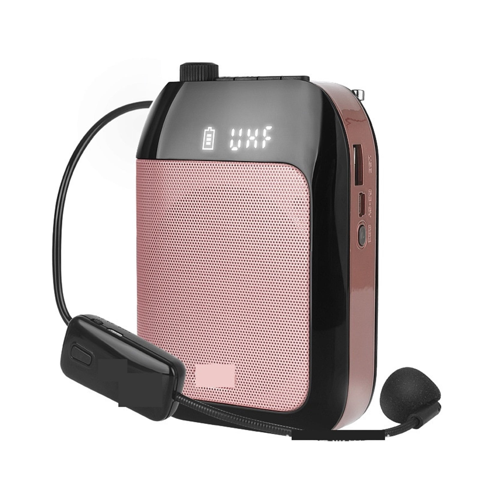 UHF Wireless Voice Amplifier Portable For Teaching U Disk Loudspeaker Blue-tooth Megaphone Microphone Speaker ,Easy to Operate