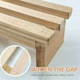 thumbnail image 3 of HLONK Wooden Step Stool for Adults and Kids - Compact Footrest and Bench for Home Use, 3 of 10