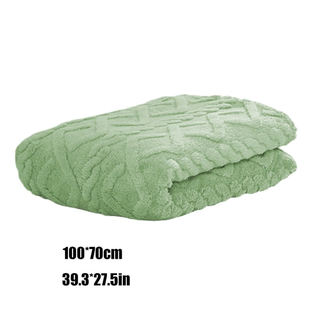 Manta de Lanzamiento Suave 70x100cm Manta de Lana de Aislamiento Sólida Ultra Suave Y Cálida, Ropa de Cama Del Sofá de la Manta de Lanzamiento