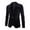 Black, variant on Mens Black Leather Blazer,Men's Suits,Modern Open Slim Fit Button Suit Jacket With Contrast Styling for Business and formal Occasions