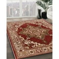 thumbnail image 2 of Ahgly Company Indoor Round Mid-Century Modern Red Oriental Area Rugs, 3' Round, 2 of 6