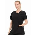 thumbnail image 2 of HEAL+WEAR Womens Stretch V-Neck Scrub Top 4-Way Stretch Lightweight Medical Uniform Shirt, 2 of 8