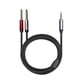 thumbnail image 2 of Cable de guitarra estéreo con entrada y salida de audio. Conector TRS de 3,5 mm (1/8") a doble conector de 6,35 mm (1/4"). 1 metro, 2 of 9