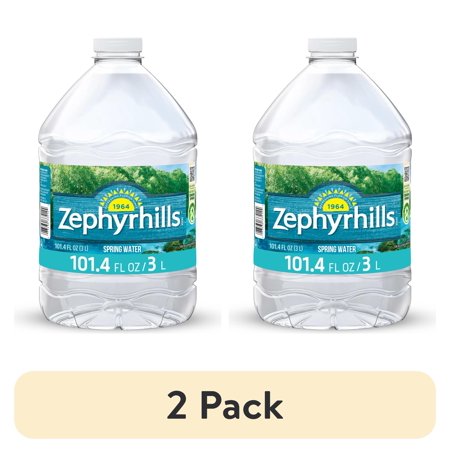 (2 pack) Zephyrhills Florida Spring Water, 3 Liter, Single Plastic Jug