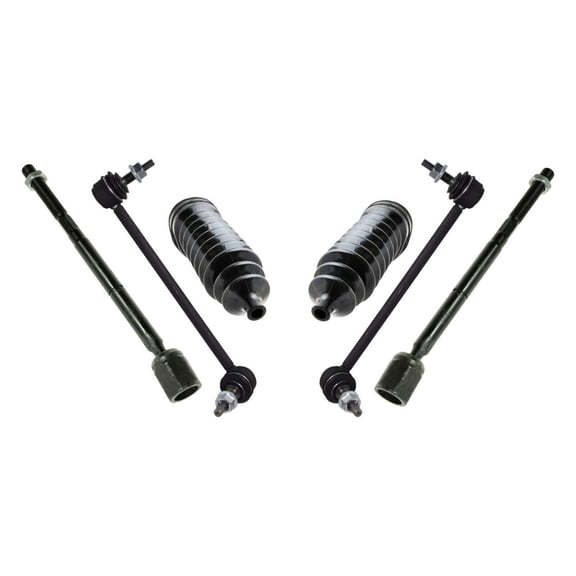 6 Pc Front Suspension Kit Inner Tie Rod Ends Sway Bar Links Passenger & Driver Side Fits select: 1995-2002 LINCOLN CONTINENTAL