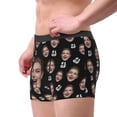 thumbnail image 2 of HXWCHs Custom Photo Printed Men's Underwear Novelty Face Briefs Unique for Him Comfortable Fabric XL Black, 2 of 6