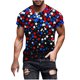 thumbnail image 2 of Tops para hombre, blusas y camisas de manga corta con cuello redondo para hombre, jersey informal con cuello redondo estampado para hombre, pantalones cortos deportivos para fitness, blusa de poliéste, 2 of 5