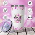 thumbnail image 3 of Thank You Gifts for Women, Boss, Coworker, Manager, Nurse - Administrative Professional Day Gifts - Teacher Appreciation Gifts - Chaos Coordinator Gifts, Birthday Boss Lady Gifts, 20Oz Tumbler, 3 of 6