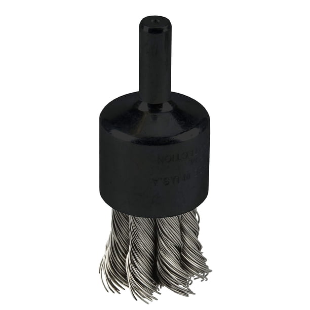 Cepillo con extremo de alambre Weiler 10029, 3/4 nudos, acero inoxidable