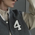thumbnail image 3 of PRYESS Iron-On Number Patch, 4.2 Inch White Iron-On Number 4 Patch, Heat Transfer Numeral for Clothing Backpacks Hats Jeans, 3 of 3