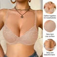 thumbnail image 2 of Betivan Women's Bra Solid Color Lace Underwire Push-Up Anti-Sagging Breathable Soft High Elasticity Non-Slip Adjustable Shoulder Straps Summer Daily Casual Office Fashion Everyday Comfort Bra, 2 of 9