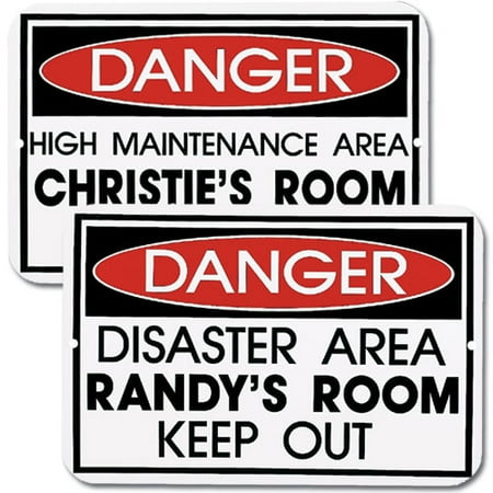 Personalized Danger Sign