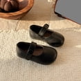 thumbnail image 2 of Girls Soft Sole Princess Shoes for Girls, Mary Jane Style Leather Shoes for Spring Summer, 2 of 8