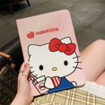 thumbnail image 1 of Sanrio Cartoon Hello Kitty Kawaii Pink Ipad Case For Pro 2021 2020 10.2inch Air 4 5 Mini 6 Protective Cover 360 Degree Rotation FGS, 1 of 6