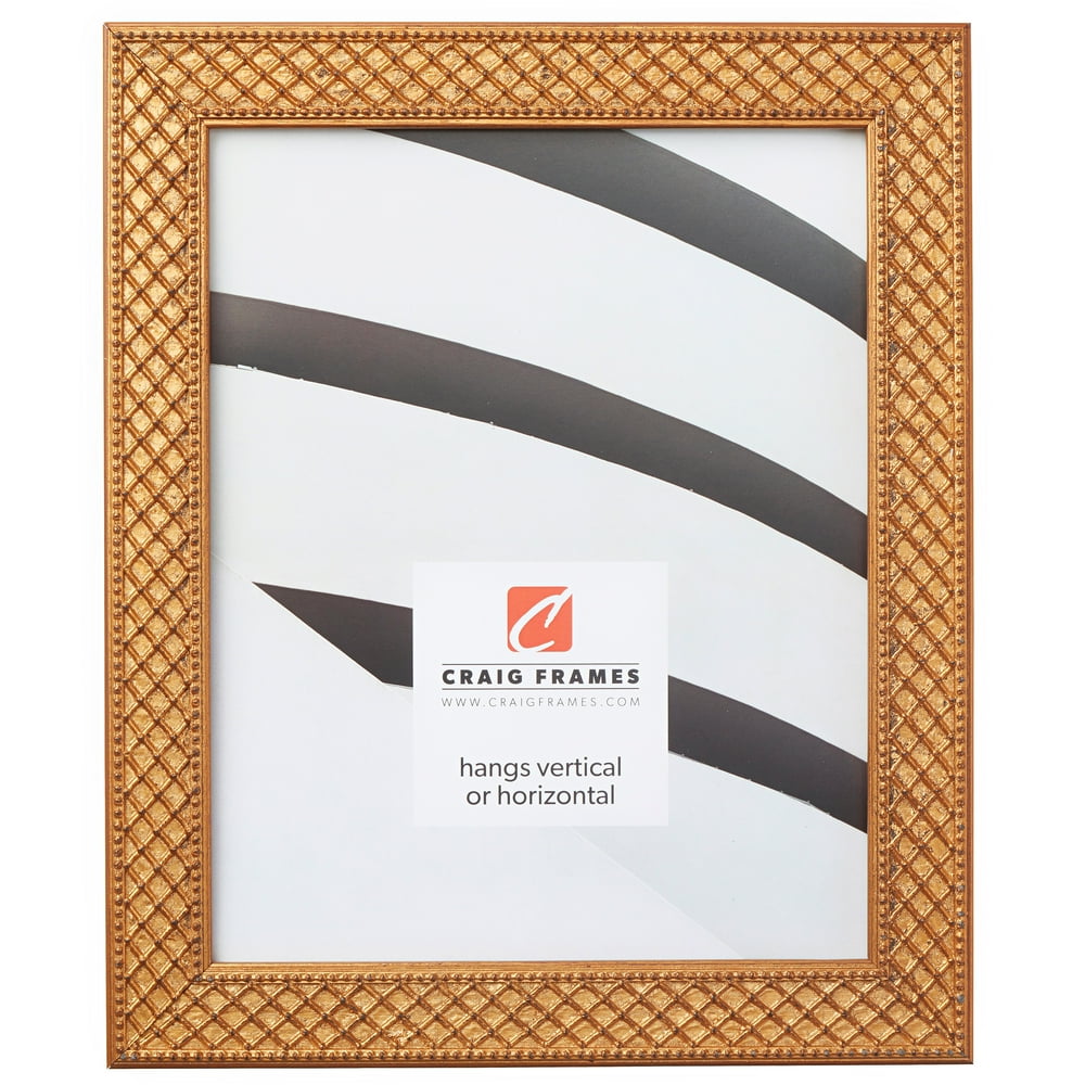 Craig Frames Lenox, 24x32 inch Picture Frame, Antique Gold Solid Wood