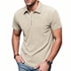 thumbnail image 4 of pstuiky camisetas para hombre, Camisa de manga larga con botones y solapa para hombre, de color liso, para vacaciones y tiempo libre camisas casuales para hombre xl, 4 of 9