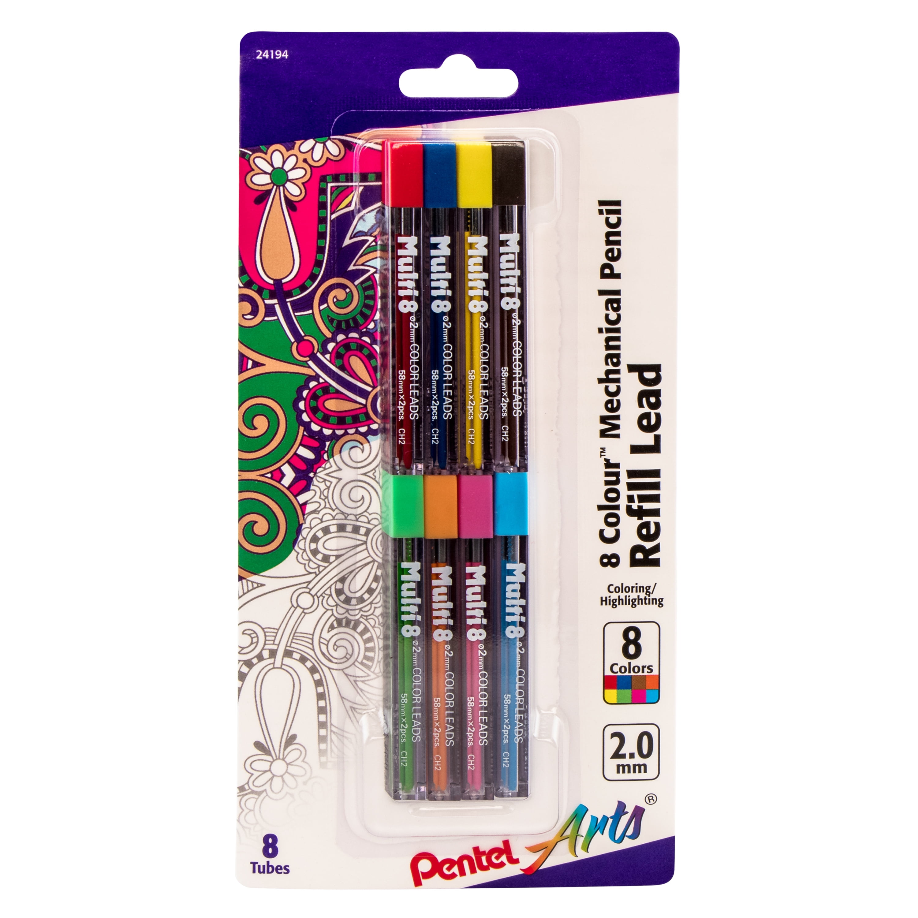 2mm colored lead refills
