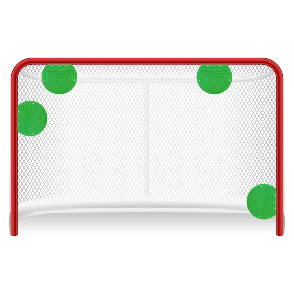 Hockey Targets (4X 6inch Green) by Top Shelf Targets