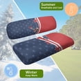 thumbnail image 5 of Uorisanigo Golf Cart Seat Covers Breathable Split American Flag Bald Eagle Backres Front Seat Cover 2 Packs Set Universal Fit Club Car, Car Decor Accessories, 5 of 7