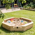 thumbnail image 5 of Plum® Treasure Beach Wooden Sandpit - Natural, 5 of 5
