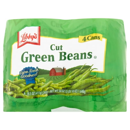(8 Cans) Libby's Cut Green Beans, 14.5 Oz (Best Stringless Green Beans)