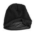 thumbnail image 4 of IDALL Beanie Skull Cap Womens Warm Pile Hat Unisex Capped Solid Color Pullover Cap Hats for Men Black One Size, 4 of 4