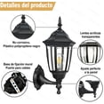 thumbnail image 4 of Farol Hexagonal Pared Negro E27 Exterior Impermeable Aluminio, 4 of 4