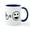 White/Navy Inside, variant on CafePress - Mountain Biking - 11 oz Ceramic Mug - Novelty Coffee Tea Cup