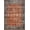 12 - Orange & Blue, variant on Bloom Rugs Washable Non-Slip 2' x 3' Rug - Orange/Teal Blue Traditional Bordered Area Rug for Living Room, Bedroom, Dining Room, and Kitchen - Exact size: 2' x 3'