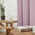 thumbnail image 4 of Deconovo Grommet Short Kitchen Curtains Room Darkening Thermal Insulated Curtains 38x45 inch, Lavender, Set of 2 Panels, 4 of 8