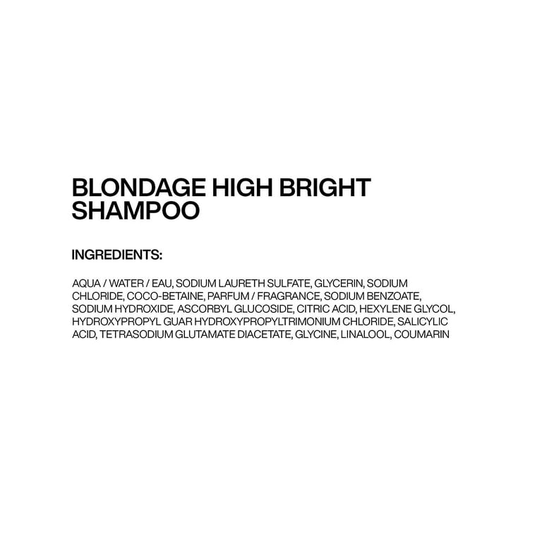 Blondage High Bright Shampoo For Dull Blonde Hair