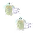 thumbnail image 1 of Pinza para el pelo XINYU Acetato Tortuga Marina Paquete de 2 Verde Claro, 1 of 6