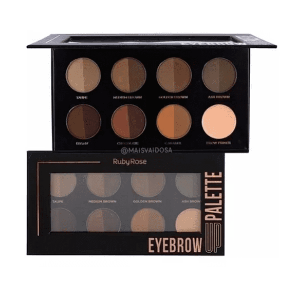 Paleta De Sombras para Cejas Ruby Rose 7 Sombras 1 Primer