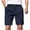 #312-Navy, variant on Kakii Men's Flat Front Pleat Dress Shorts for Golf, Casual and Formal Wear 9" Inseam