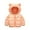20Orange, variant on Hicidod Baby Winter Jacket Cute Bear Ears Hooded Long Sleeved Warm Down Coats Lightweight Printed Thick Puffy Puffer Jackets