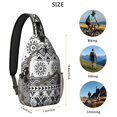thumbnail image 2 of Tribal Style Sling Backpack Lightweight Durable Crossbody Bag for Outdoor Activities, Travel and Commuting, 2 of 6