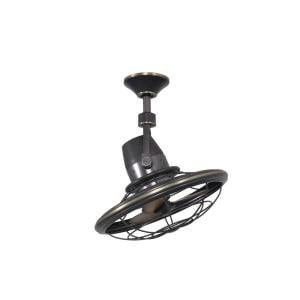 Bentley Ii Outdoor Tarnished Bronze Oscillating Ceiling Fan With